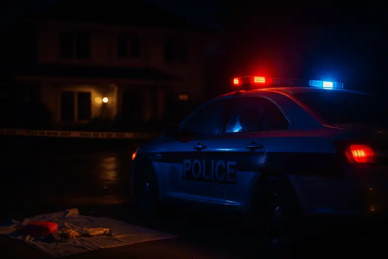 Thailand News Polizeiszene bei Nacht