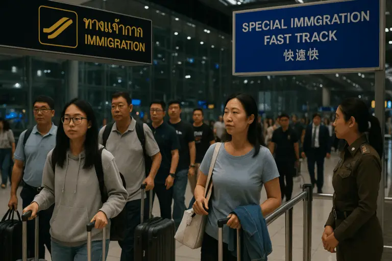 Thailands neue Fast-Track-Spuren für chinesische Touristen