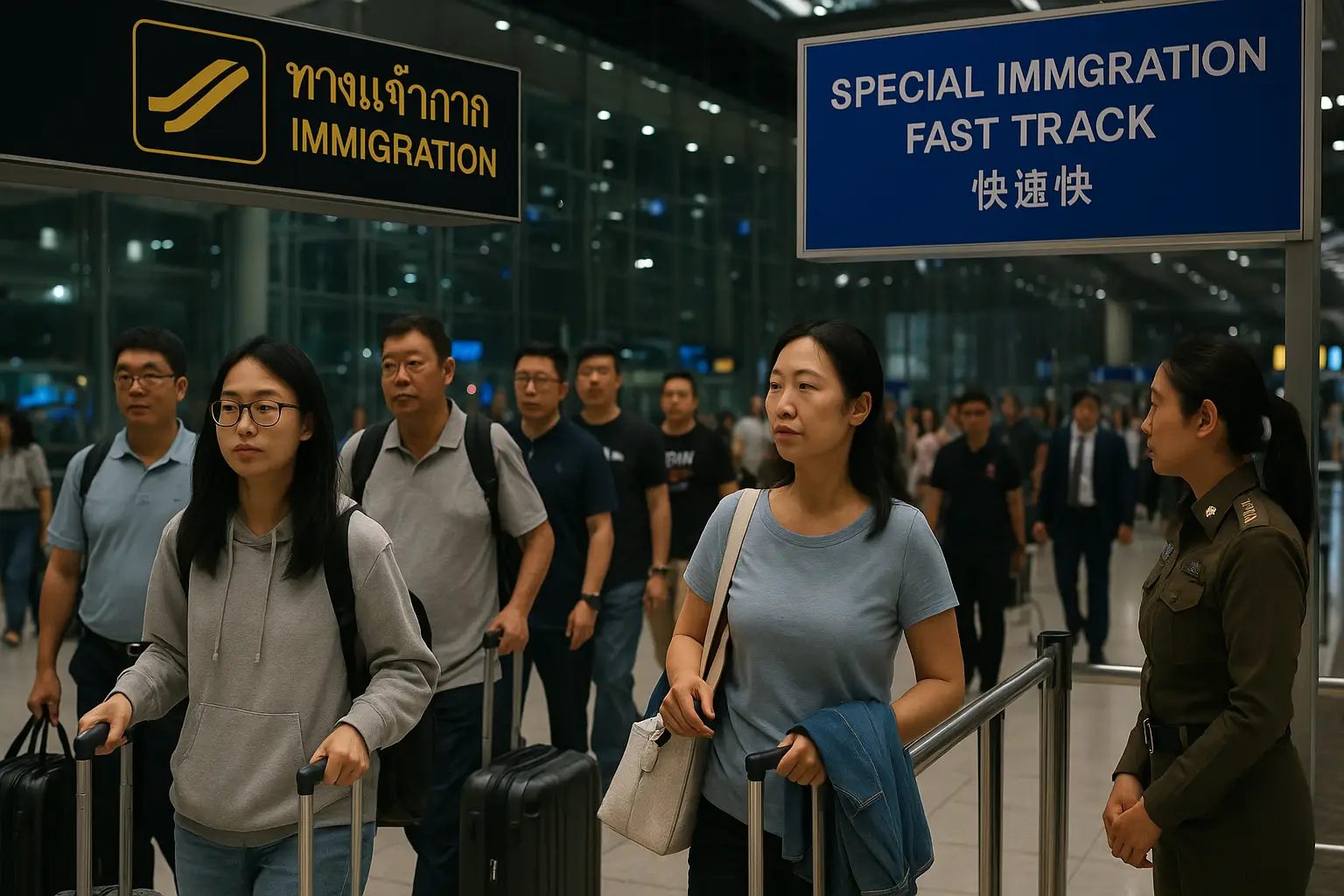 Thailands neue Fast-Track-Spuren für chinesische Touristen