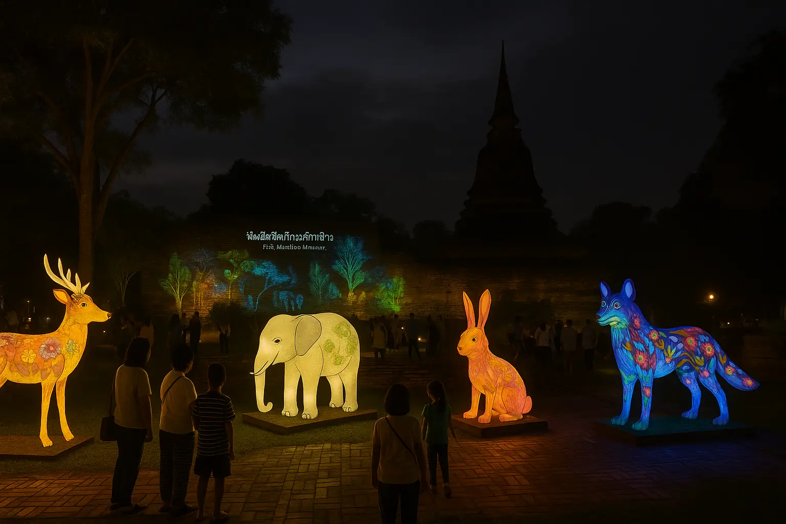 Night at the Museum in Nakhon Pathom