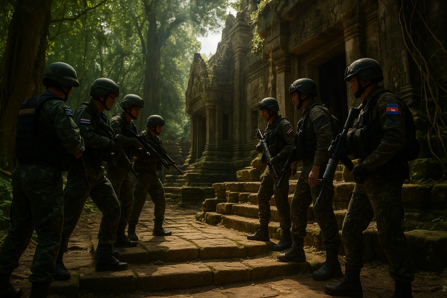 Thailand News Grenzkonfrontation am Ta Muen Thom Tempel