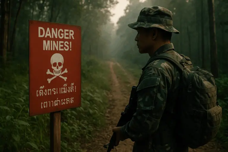 Thailändischer Soldat verliert Bein durch Landmine