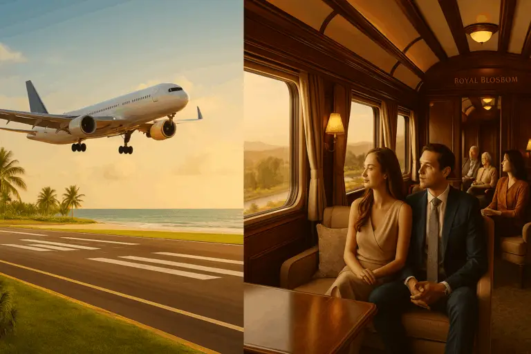 Hua Hin Flughafen und Luxuszug nach Bangkok