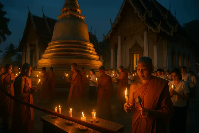 Thailand Asarnha Bucha und Khao Phansa