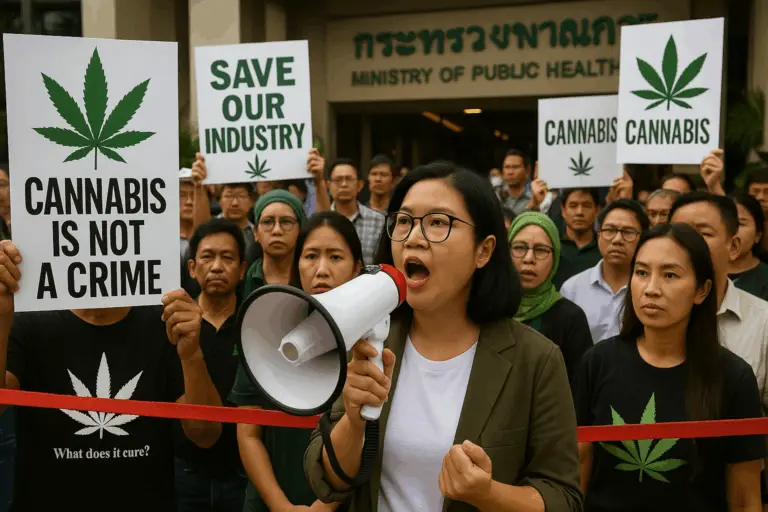 Cannabis Protest am 7. Juli Thailand