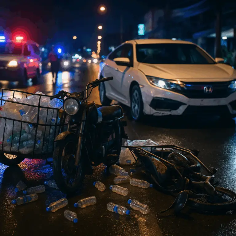 Pattaya: Betrunkener Fahrer verletzt Recyclingsammler