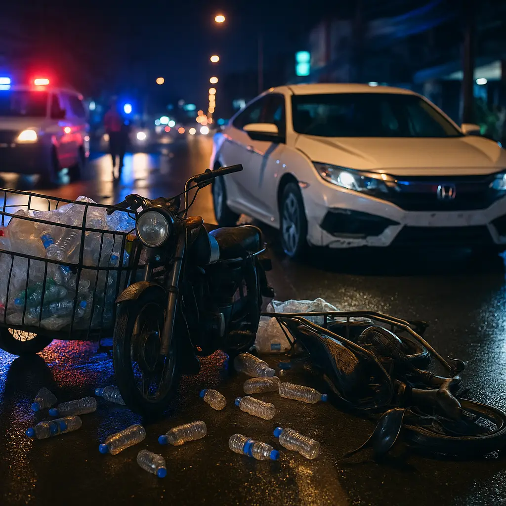 Pattaya: Betrunkener Fahrer verletzt Recyclingsammler