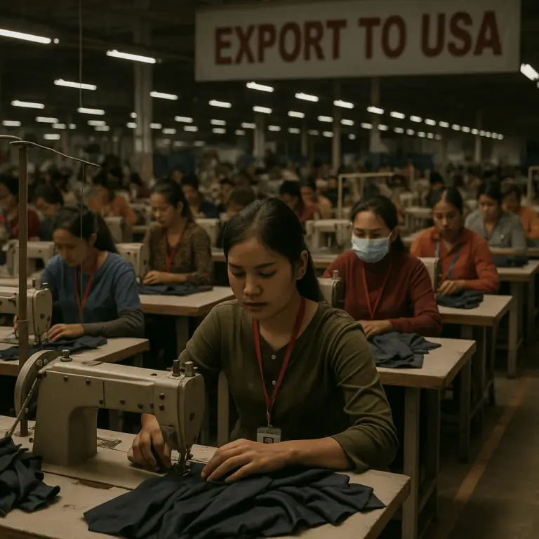 Kambodscha Näherinnen Export USA