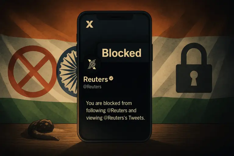 Indien blockiert Reuters auf X