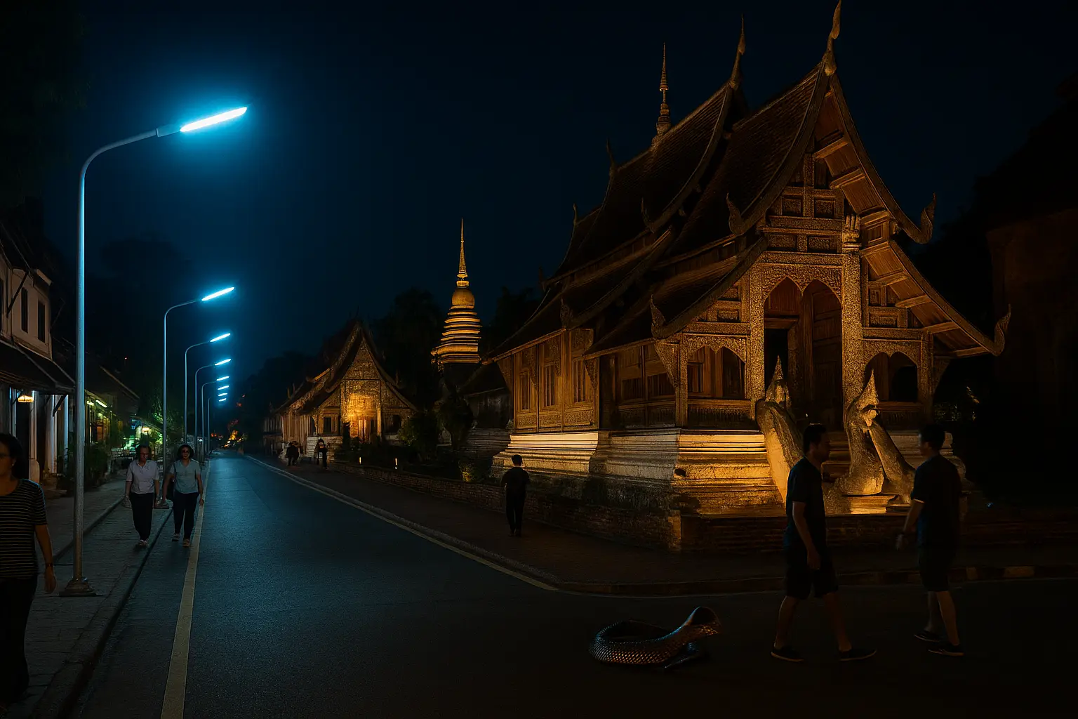 Chiang Mai News Blaue Laternen